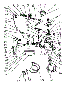 Pump Assy parts for Danby Dishwasher DDW1806BSL from AppliancePartsPros.com