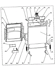 Door Assy parts for Danby Dishwasher DDW2406BLS from AppliancePartsPros.com