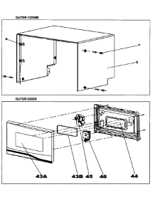 Outer Cover / Outer Door parts for Danby Dishwasher DDW396W from AppliancePartsPros.com