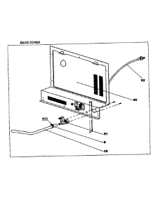 Back Cover parts for Danby Dishwasher DDW396W from AppliancePartsPros.com