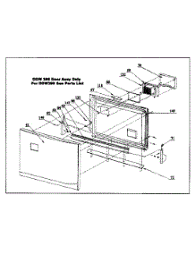 Door Assy parts for Danby Dishwasher DDW399W from AppliancePartsPros.com