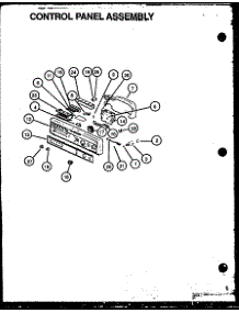 Control Panel Assembly (Gax100l / P1139727nl) (Dus200w / P1139728nw) (Dus300l / P1139729nl) (Dus300b / P1139729nb) (Dus400b / P1139730nb) (Dus500b / P1139731nb) (Ddw550b / P1139735nb) parts for Modern Maid Dishwasher DDW650WW/P1139736NW from AppliancePartsPros.com