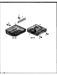 Upper Rack Assy parts for Modern Maid Dishwasher DDW950B/P1173710W from AppliancePartsPros.com