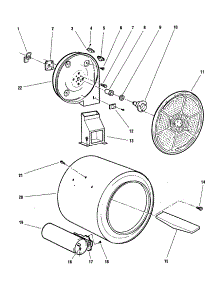 Drum And Duct (Dg04-Us5, Dg04-Us6) parts for  Dryer DE04-US5 from AppliancePartsPros.com