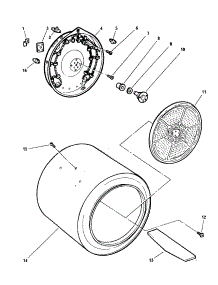 Drum And Heater (De04-Us5, De04-Us6) parts for  Dryer DE04-US6 from AppliancePartsPros.com