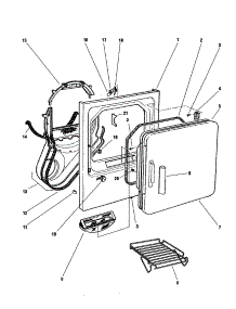 Cabinet Front And Door parts for  Dryer DE05-US0 from AppliancePartsPros.com
