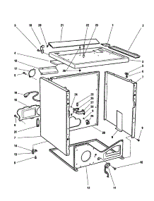 Cabinet Assembly parts for  Dryer DE05-US0 from AppliancePartsPros.com