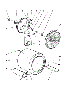 Drum And Duct parts for  Dryer DE05-US0 from AppliancePartsPros.com