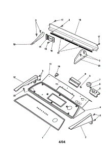 Control Housing parts for  Dryer DE05-US1 from AppliancePartsPros.com