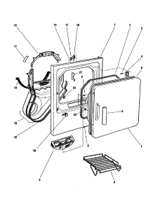 Cabinet Front And Door parts for  Dryer DE05-US1 from AppliancePartsPros.com