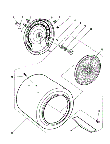 Drum And Heater - De05-Us1 parts for  Dryer DE05-US1 from AppliancePartsPros.com