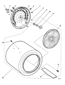 Drum Assy parts for  Dryer DE06 from AppliancePartsPros.com