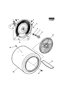 Drum Assy parts for  Dryer DE60FA2-96983 from AppliancePartsPros.com