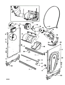 Chassis Components / Motor Assy parts for  Dryer DE62T27DW1-96126A from AppliancePartsPros.com