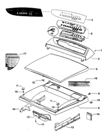 Top Assy parts for  Dryer DE62T27GW1-96141A from AppliancePartsPros.com