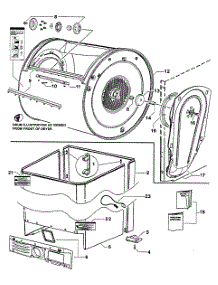 Cabinet Assy parts for  Dryer DE62T27GW1-96141A from AppliancePartsPros.com