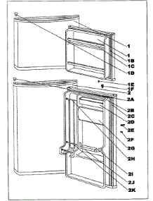 Door Assy parts for Danby Refrigerator DFF8801W from AppliancePartsPros.com
