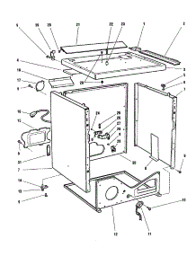Cabinet parts for  Dryer DG04-US6 from AppliancePartsPros.com