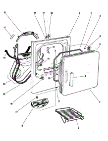 Door Assy parts for  Dryer DG06 from AppliancePartsPros.com