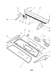 Control Housing parts for  Dryer DG08 from AppliancePartsPros.com