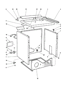 Cabinet parts for  Dryer DG08 from AppliancePartsPros.com