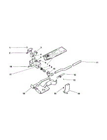 Gas Valve And Burner parts for  Dryer DG08 from AppliancePartsPros.com