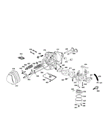 Cylinder Head / Carburetor parts for Dewalt Generator DG3000 TYPE 1 from AppliancePartsPros.com