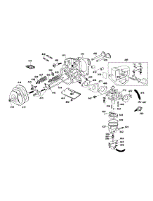 Carburetor / Cylinder Head / Controller parts for Dewalt Generator DG4400B TYPE 1 from AppliancePartsPros.com