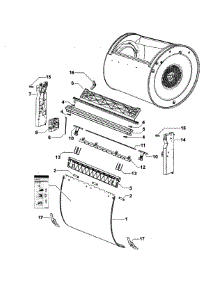 Drum Assy parts for  Dryer DG62T27CW2-96170-A from AppliancePartsPros.com