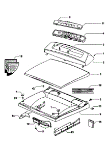 Top Deck / Electronics parts for  Dryer DG62T27DW1-96127A from AppliancePartsPros.com