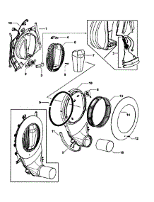Outlet Duct parts for  Dryer DG62T27DW1-96127A from AppliancePartsPros.com