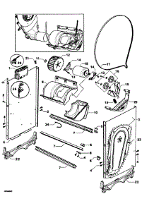 Chassis Components / Motor Assy parts for  Dryer DG62T27DW1-96127A from AppliancePartsPros.com
