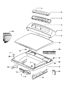 Fr Panel parts for  Dryer DG62T27DW2-96163-A from AppliancePartsPros.com