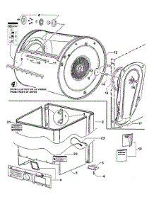 Cabinet Assy parts for  Dryer DG62T27GW1-96142A from AppliancePartsPros.com