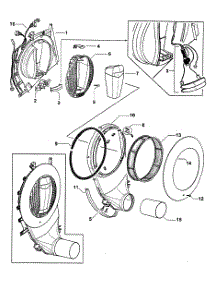 Duct Assy parts for  Dryer DG62T27GW1-96142A from AppliancePartsPros.com