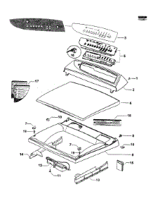 Top Deck parts for  Dryer DG62T27GW2-96150-A from AppliancePartsPros.com