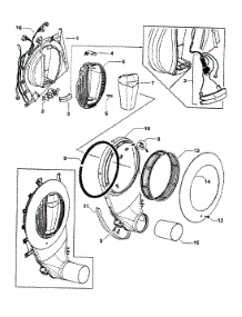 Outlet Duck parts for  Dryer DG62T27GW2-96150-A from AppliancePartsPros.com