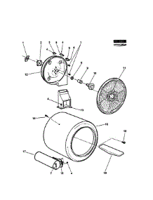Drum Assy parts for  Dryer DG70FA1-96975 from AppliancePartsPros.com