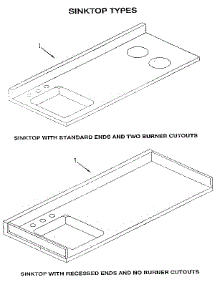 Standard Stainless Steel Sinks parts for Davis Range DGB39SB from AppliancePartsPros.com