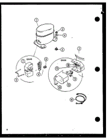 Compressor parts for Amana Dehumidifier DH40-P9966604R from AppliancePartsPros.com