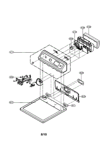 Control Panel / Plate parts for Lg Dryer DLE0332W from AppliancePartsPros.com