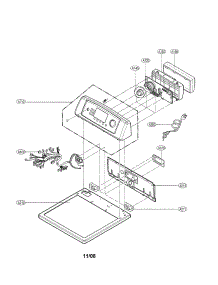 Control Panel & Plate Assembly parts for Lg Dryer DLE0442W from AppliancePartsPros.com