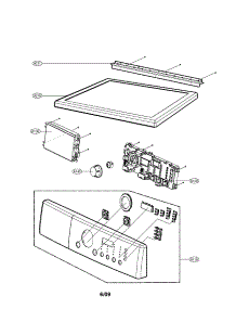 Control Panel And Plate Parts parts for Lg Dryer DLE1310W from AppliancePartsPros.com