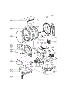 Drum And Motor Parts parts for Lg Dryer DLE1310W from AppliancePartsPros.com