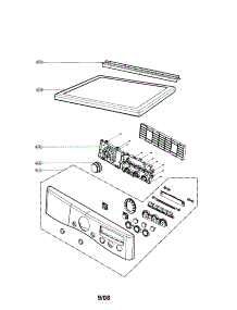 Control Panel / Plate parts for Lg Dryer DLE2512W from AppliancePartsPros.com