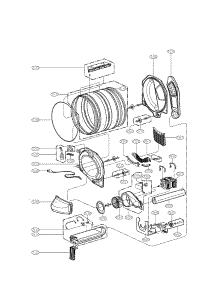 Drum And Tub Parts parts for Lg Dryer DLE2515S from AppliancePartsPros.com