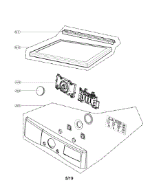 Control Panel And Plate Assembly parts for Lg Dryer DLE3500W/00 from AppliancePartsPros.com