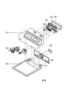 Control Panel / Plate parts for Lg Dryer DLE5932S from AppliancePartsPros.com