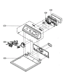 Control Panel / Plate Assy parts for Lg Dryer DLE5932W from AppliancePartsPros.com