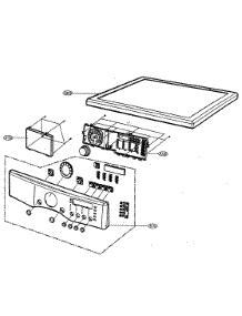 Control Panel parts for Lg Dryer DLE5977W from AppliancePartsPros.com